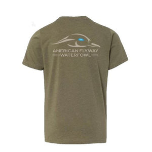 American Flyway Waterfowl Shirts Youth Solid Logo T-Shirt