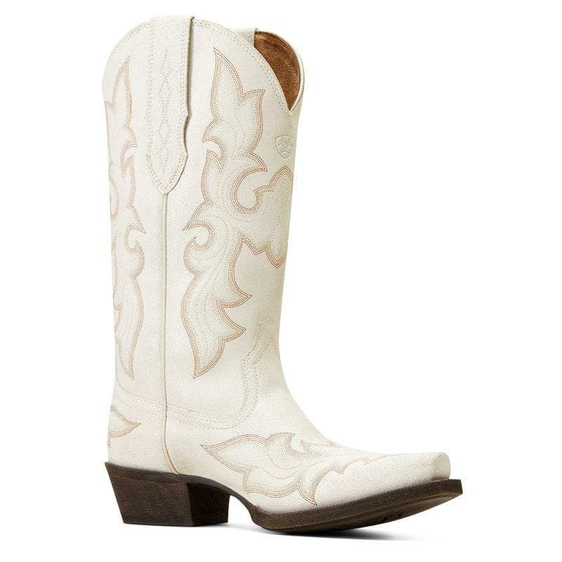 Ariat Women's Jennings Distresses Ivory Snip Toe Western Boot