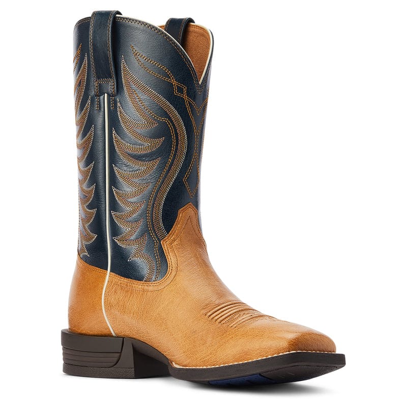 Ariat Men's Reckoning Antique Saddle SQ Ostrich Square Toe Exotic