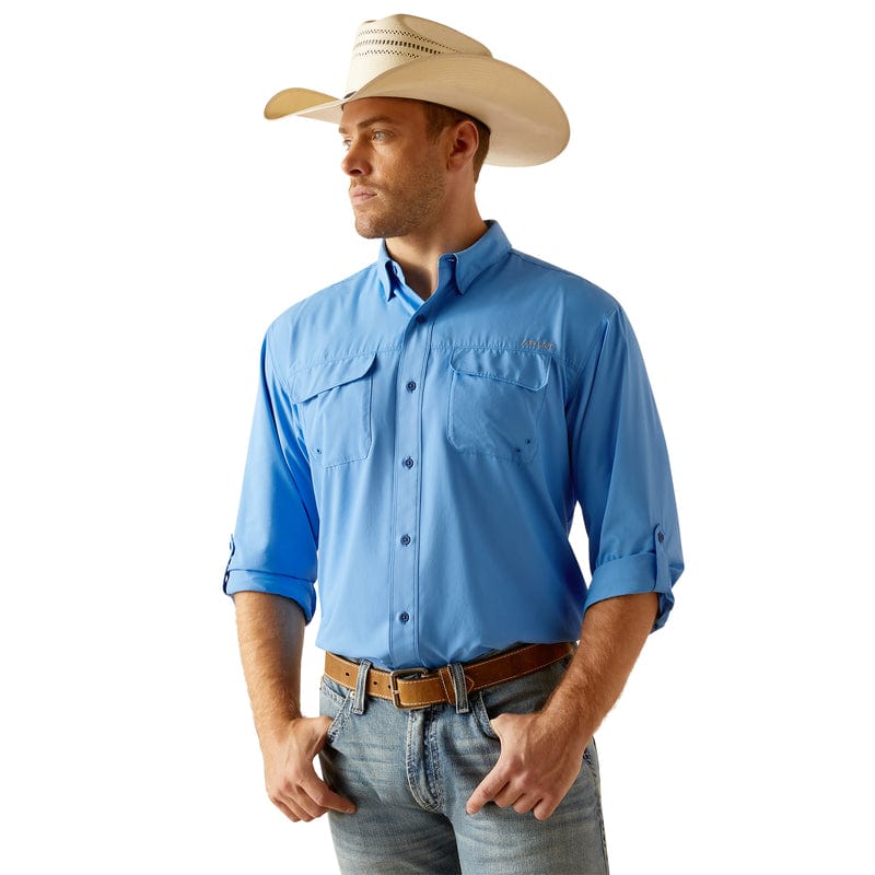 Ariat Men's VentTEK Outbound Classic Fit Marina Long Sleeve Button