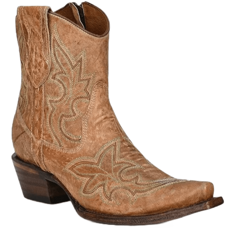 CIRCLE G BOOTS Boots Circle G Women's Tan Orix Ankle Western Boots L5915