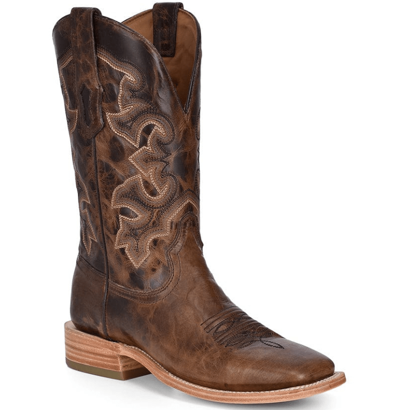 CORRAL BOOTS Boots Corral Men's Moka Embroidered Wide Square Toe Western Boots A4264