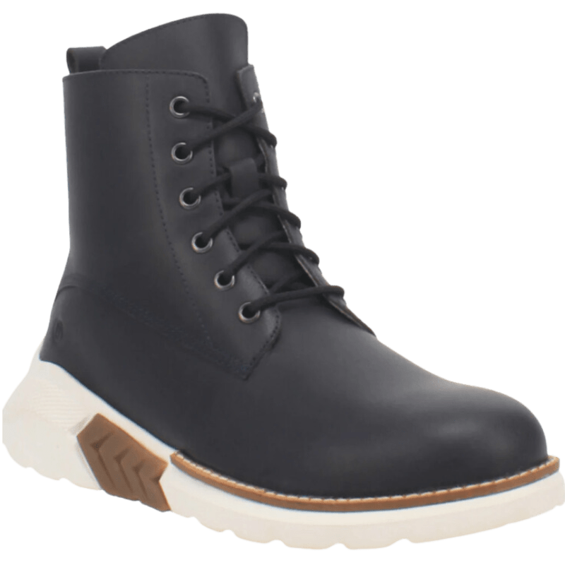 Dingo Men's #Blacktop Navy Leather Lace Up Boots DI 311