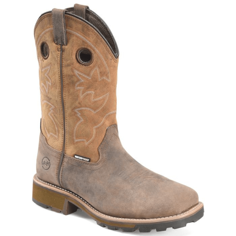 Double H Men's Abner Waterproof Brown Composite Toe Work Boots