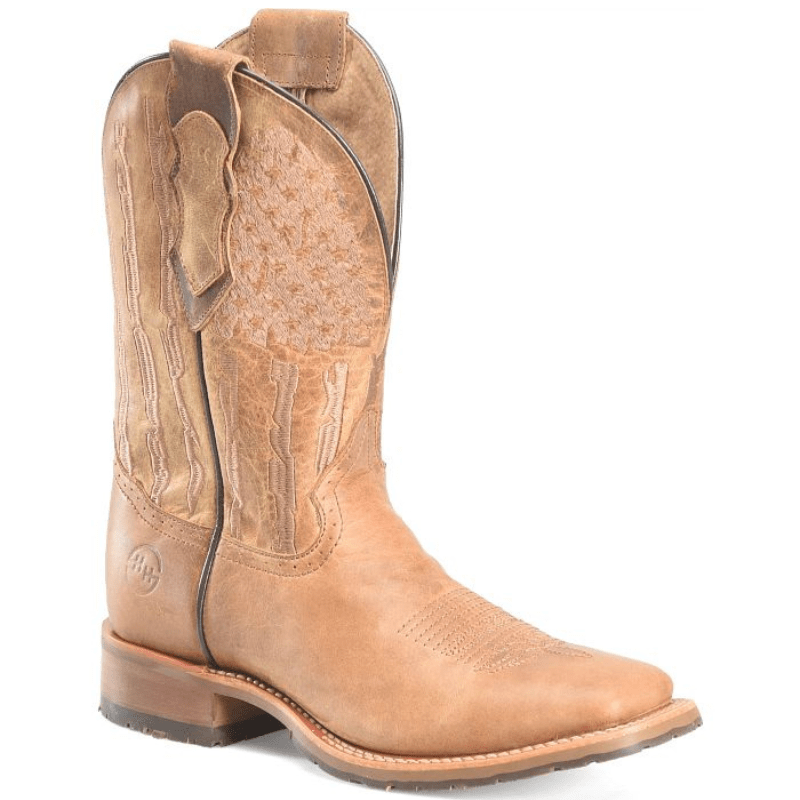 Double H Men's Covada Medium Brown Square Toe Western Boots DH7033 Double H Men's Covada Medium Brown Square Toe Western Boots DH7033