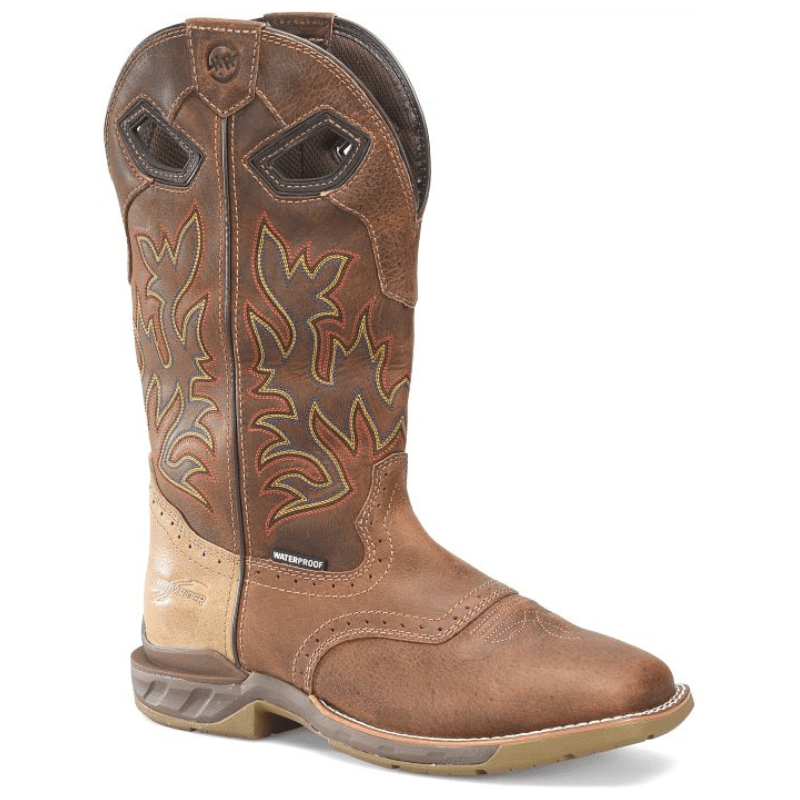 Double H Men's Phantom Rider Malign Brown Waterproof Square Toe