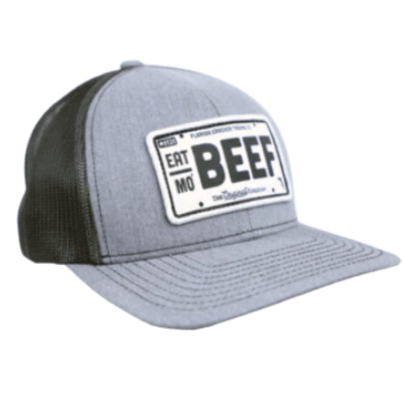 Florida Cracker Trading Co. Hats Florida Cracker Trading Co. Men's Eat Mo' Beef Charcoal/Black Patch Hat
