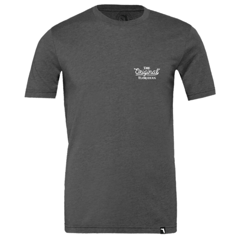 FLORIDA CRACKER TRADING Shirts Florida Cracker Trading Co. Men's Eat Mo' Beef Dark Grey Short Sleeve T-Shirt