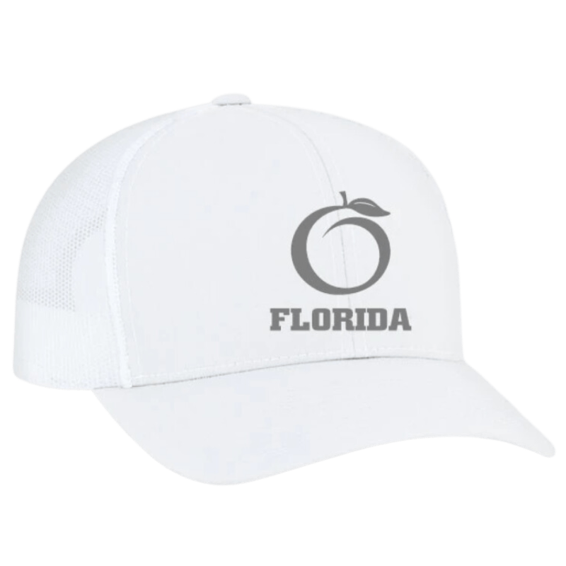 Florida Heritage Hats Florida Heritage Men's The Ridge Trucker Silver/White Ball Cap