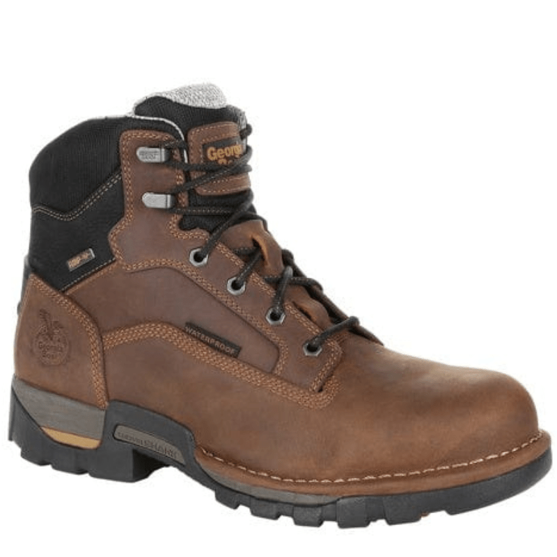 Georgia Boot Men's Eagle One Brown Steel Toe Waterproof Work Boot