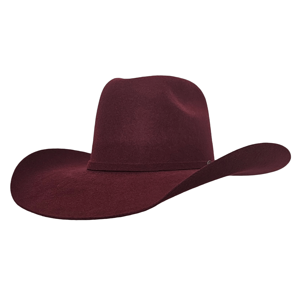 Gone Country American Maroon Wool Cashmere Cowboy Hat
