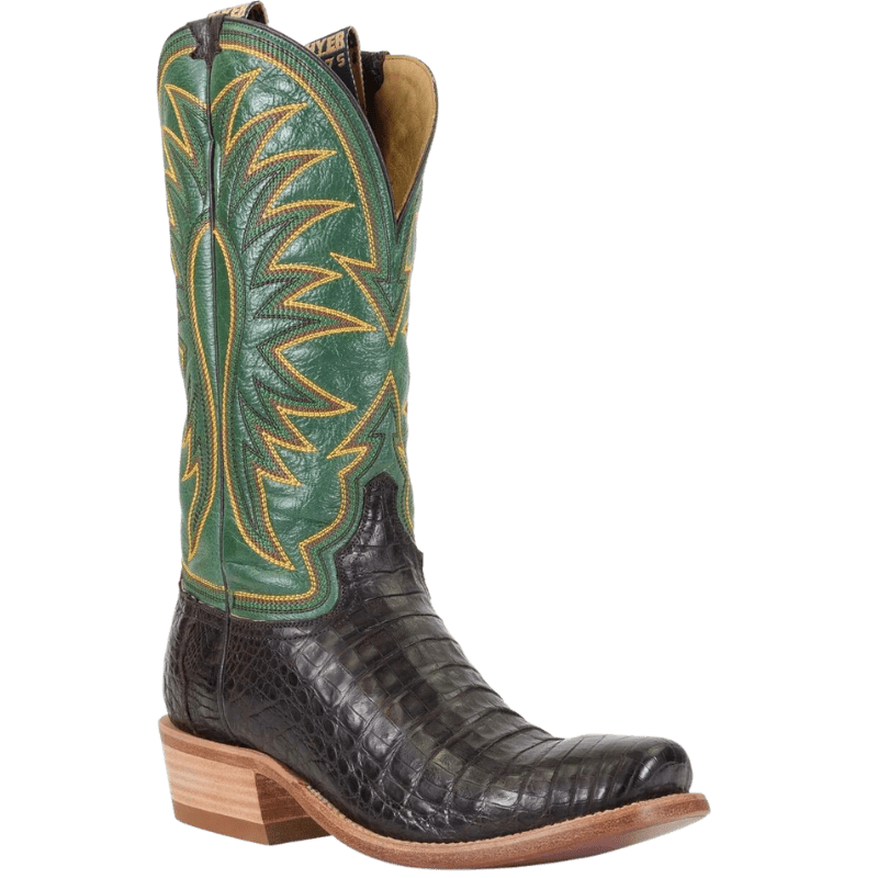 Hyer Men's Spearville Coffee/Grass Square Toe Cowboy Boots HM12006