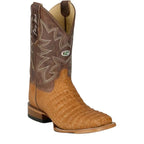 JUSTIN Boots Justin Men's Vintage Tan San Antone Caiman Western Exotic Boots GR5711