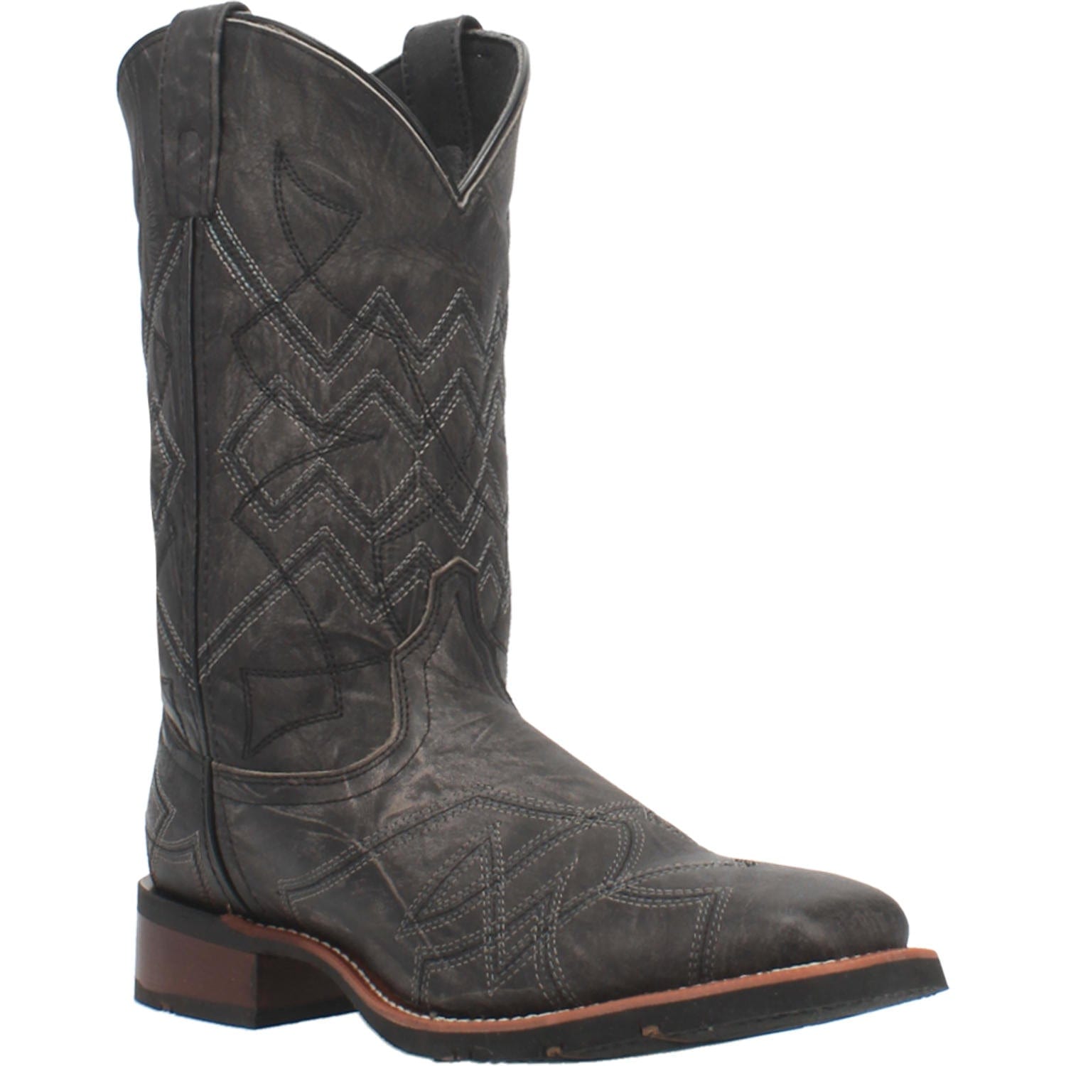 Laredo Men's Axel Black Leather Cowboy Boots 7927 – Russell's
