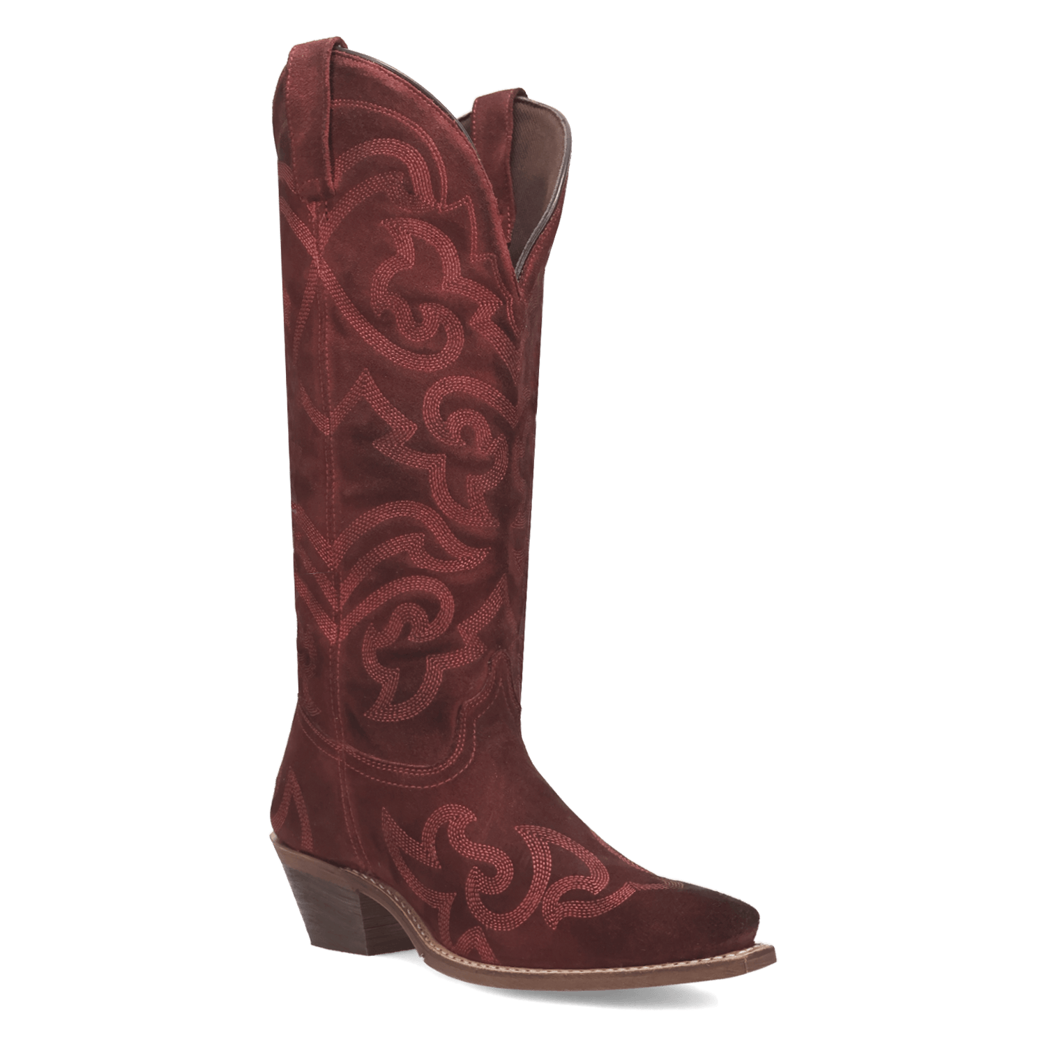 Laredo Women's Dark Red Sierra Rose Tall Western Boots 20049