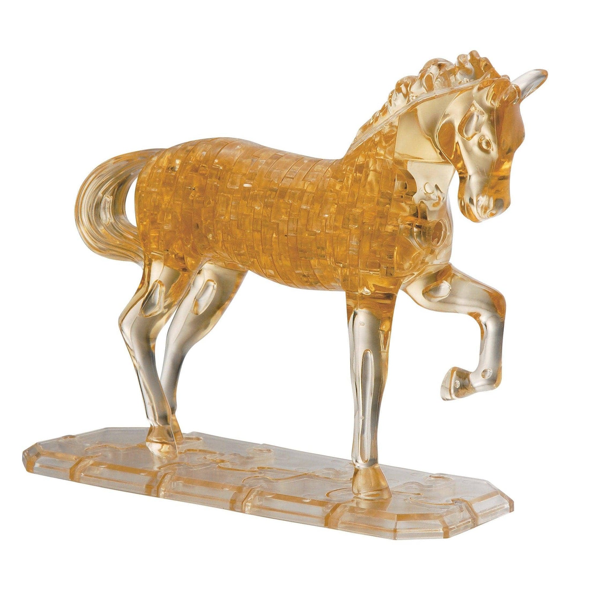 Legacy Toys Puzzles 3D Crystal Puzzle Deluxe - Gold Horse