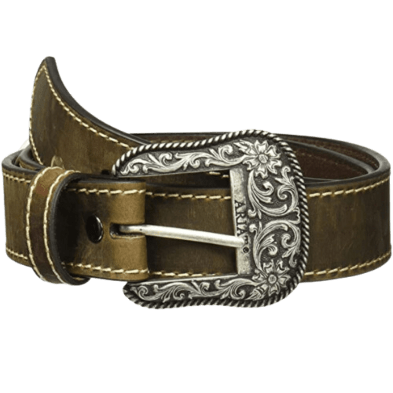 Ariat Women's Distressed Brown Leather Belt A1523402 – Russell's