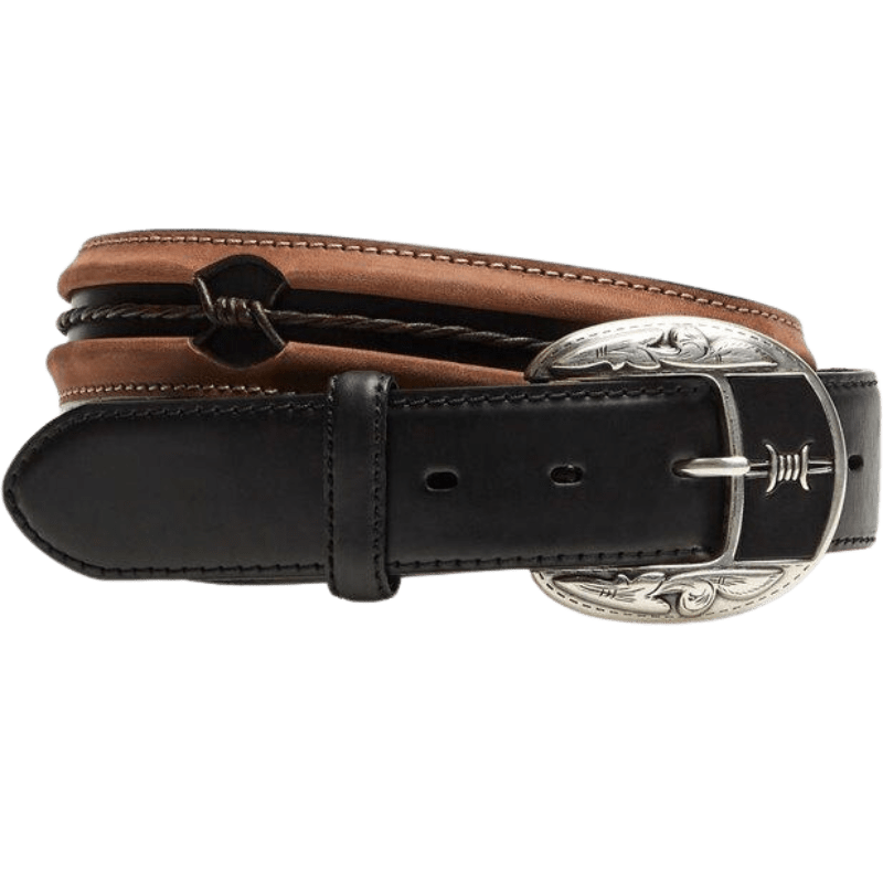 Justin Men's Black/Copper Fenced in Belt C10813 – Russell's