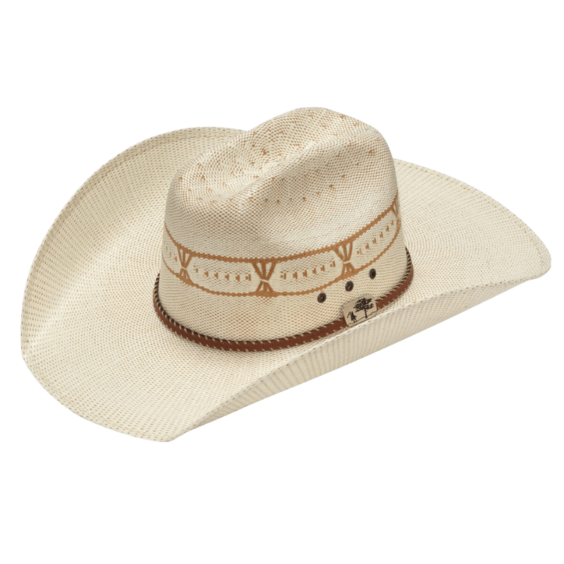 M&F WESTERN Hats M&F Western Men's Alamo Decorative Band with Pin Bangora Straw Cowboy Hat D52108