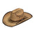 M&F WESTERN Hats M&F Western Men's Twister Fired Palm Leaf Straw Cowboy Hat T65208