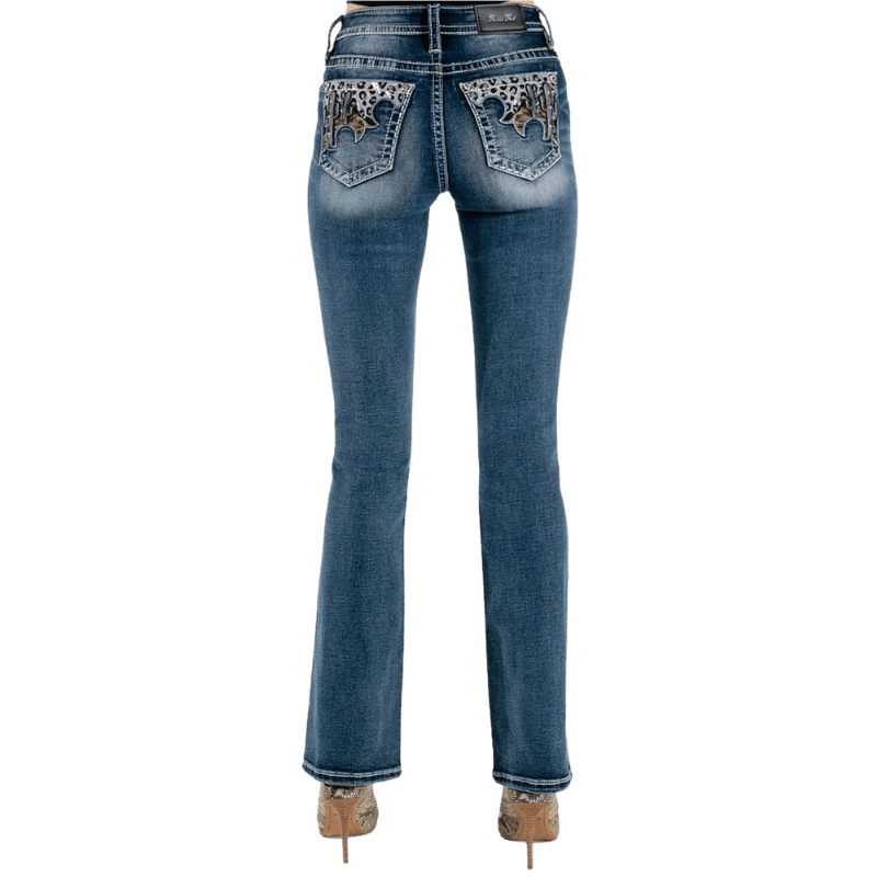 Miss Me Women's Desert Bliss Mid Rise Bootcut Jeans M3825B