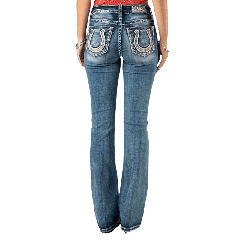 Miss Me Women's Lucky Mid Rise Bootcut Jeans M3853B – Russell's