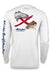Mojo Sportswear Company Shirts White Caps / S Alabama Redfish Flag Wireman X
