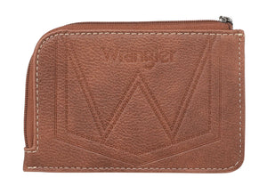 MONTANA WEST Wallet Wrangler Women's Southwestern Print Brown Mini Zip Card Case WG2202-W005BR