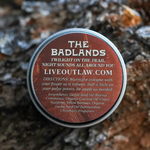 Outlaw Fragrance The Badlands Solid Cologne Sample