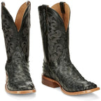TONY LAMA Boots Tony Lama Men's Grey Moore Full Quill Ostrich Exotic Western Boots TL5355