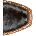 TONY LAMA Boots Tony Lama Women's Chocolate Brown Zaire Full Quill Ostrich Exotic Boots SA6114