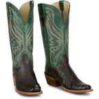TONY LAMA Boots Tony Lama Women's Chocolate Brown Zaire Full Quill Ostrich Exotic Boots SA6114