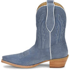 TONY LAMA Boots Tony Lama Women's Cornflower Blue Lea 9" Suede Western Booties DR3261