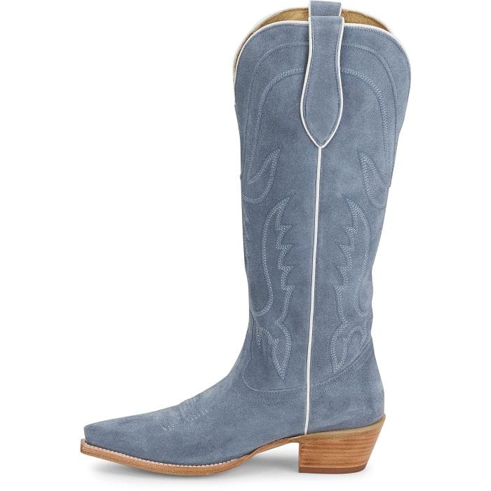 TONY LAMA Boots Tony Lama Women's Cornflower Blue Liz Suede Western Boots DR4261