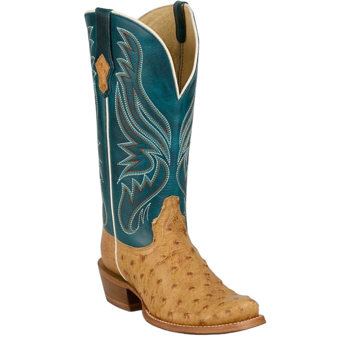 Tony Lama Women's Umber Zaire Full Quill Ostrich Exotic Boots