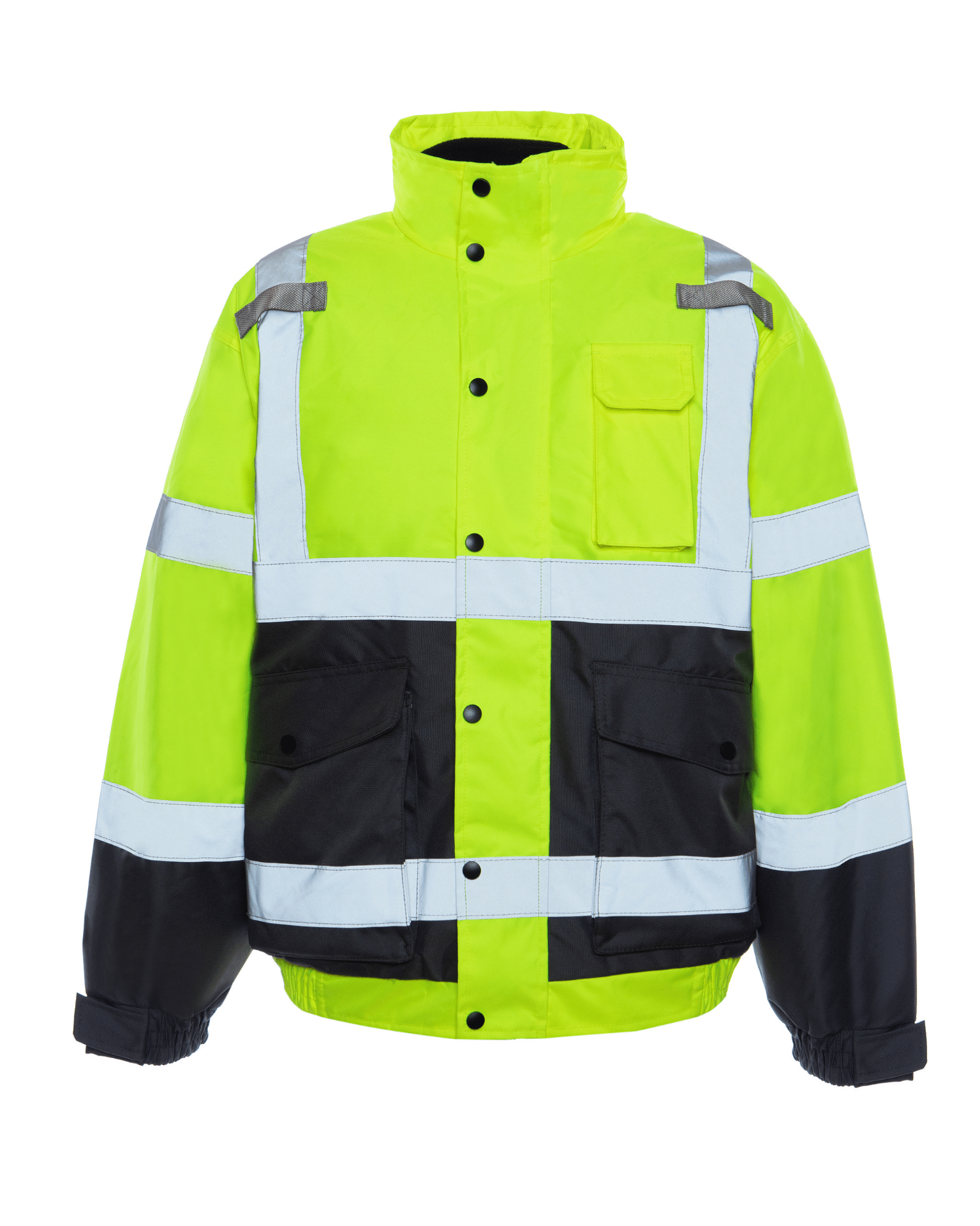 UHV563 HiVis Bomber Jacket with Removable Fleece & Teflon Fabric UHV563 HiVis Bomber Jacket with Removable Fleece & Teflon Fabric
