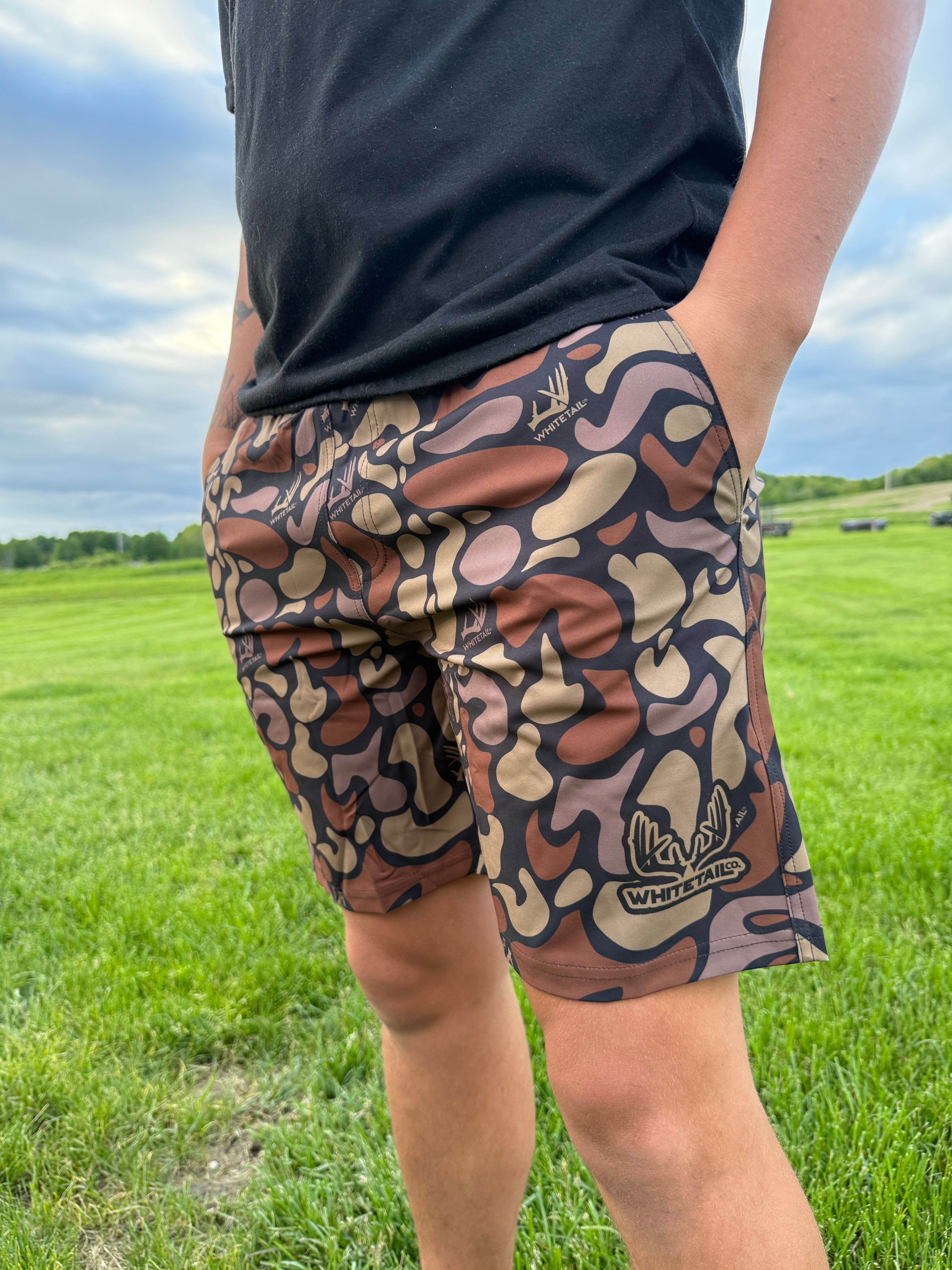 Whitetail Co. Hunt Camp Shorts Faded Old Dark Camo – Russell's