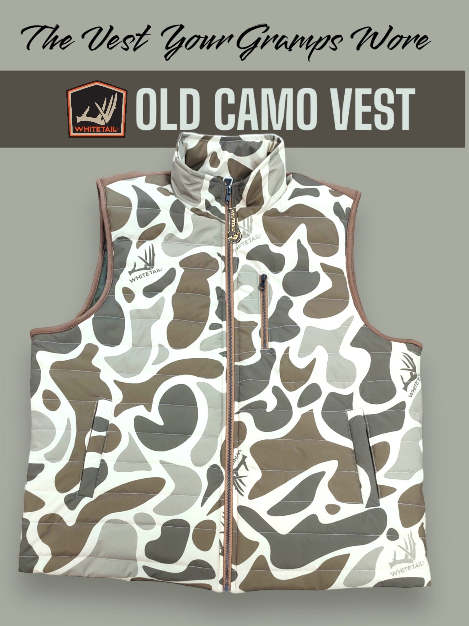 Whitetail Co. Old Camo Vest – Russell
