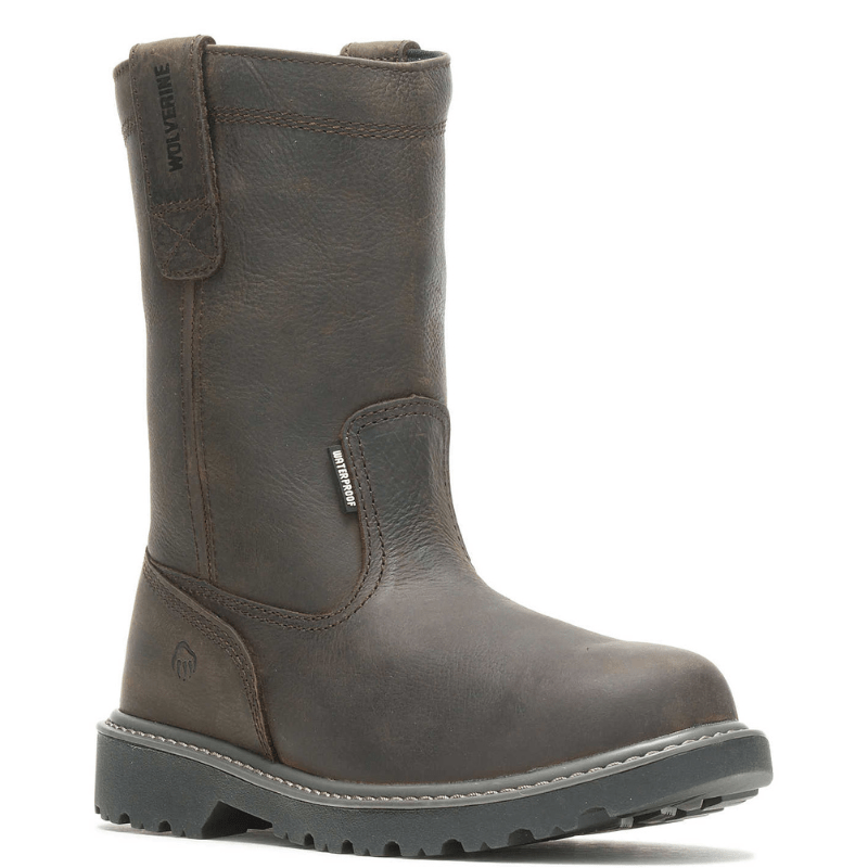 Wolverine Men's Floorhand Wellington Brown Waterproof Steel Toe
