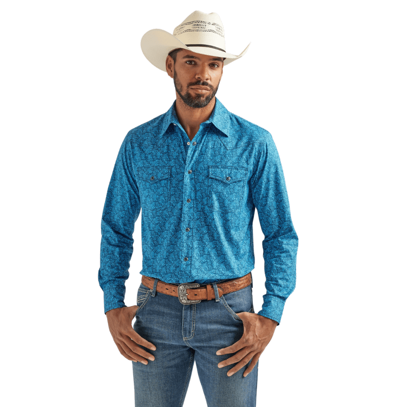 Wrangler Men's 20X Competition Advanced Comfort Long Sleeve Snap Shirt REG Wrangler Men's 20X Competition Advanced Comfort Long Sleeve Snap Shirt REG