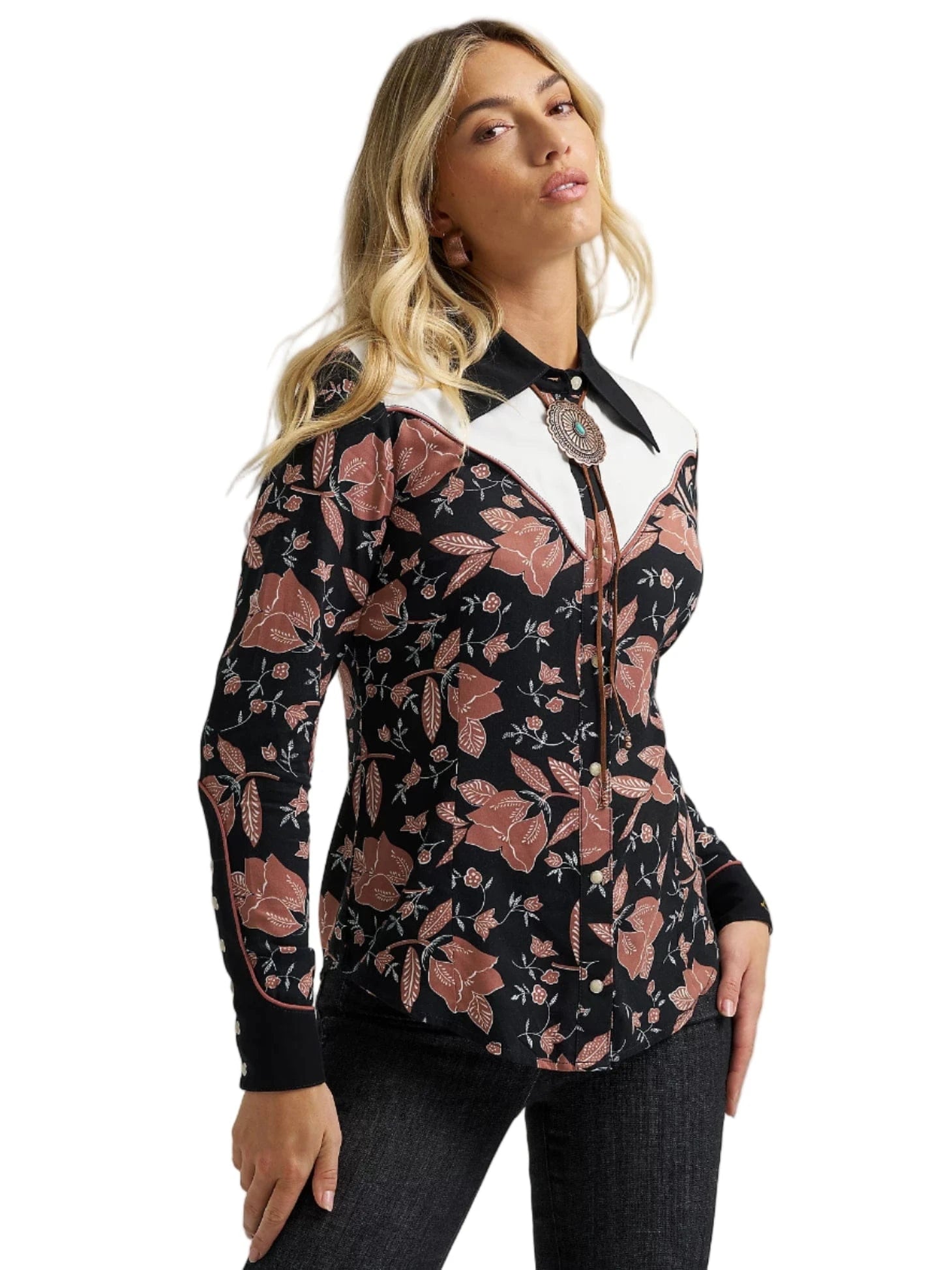 Wrangler X Lainey Wilson Women's Folk Print Western Shirt Wrangler X Lainey Wilson Women's Folk Print Western Shirt