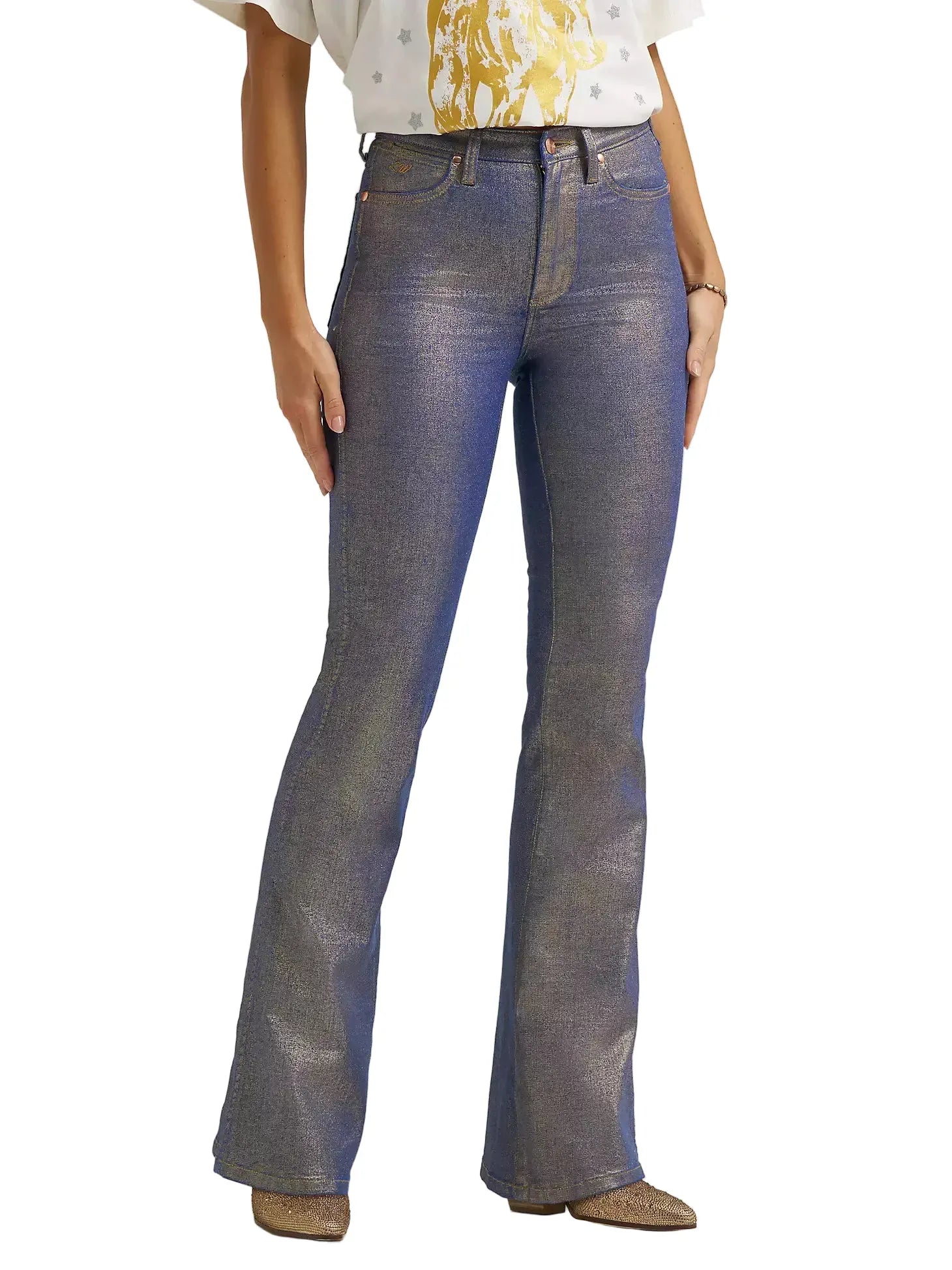 Wrangler X Lainey Wilson Women's Glitter Flare Jeans 112373925