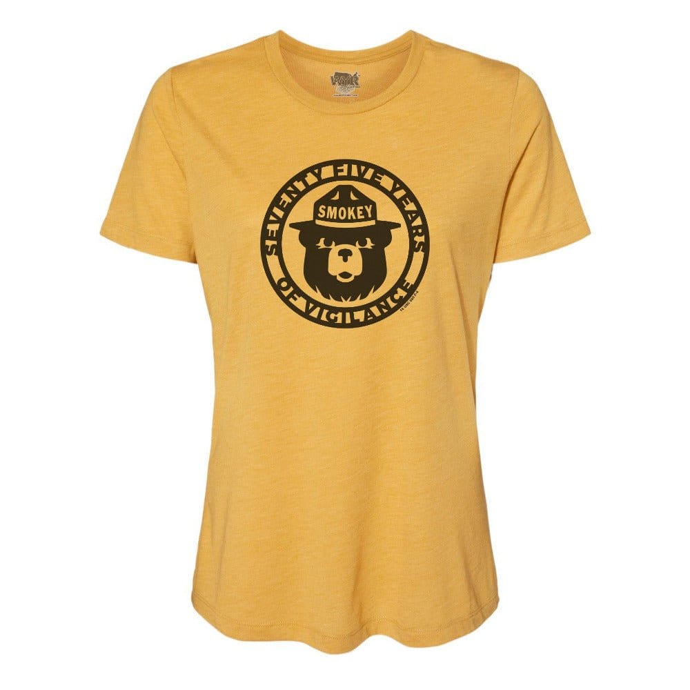 WYR Shirts Mustard w/ Smokey 75 / S Smokey Bear 75 Years Women's Crewneck Tee