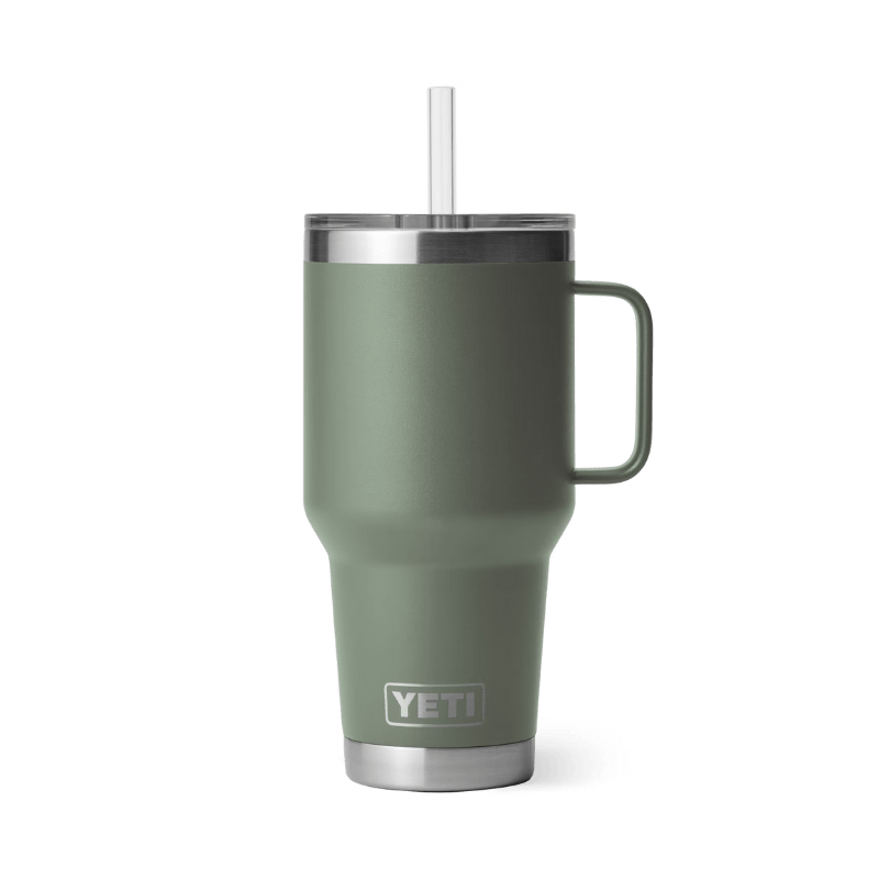YETI Drinkware Yeti Rambler 35 oz Camp Green Limited Edition Straw Mug