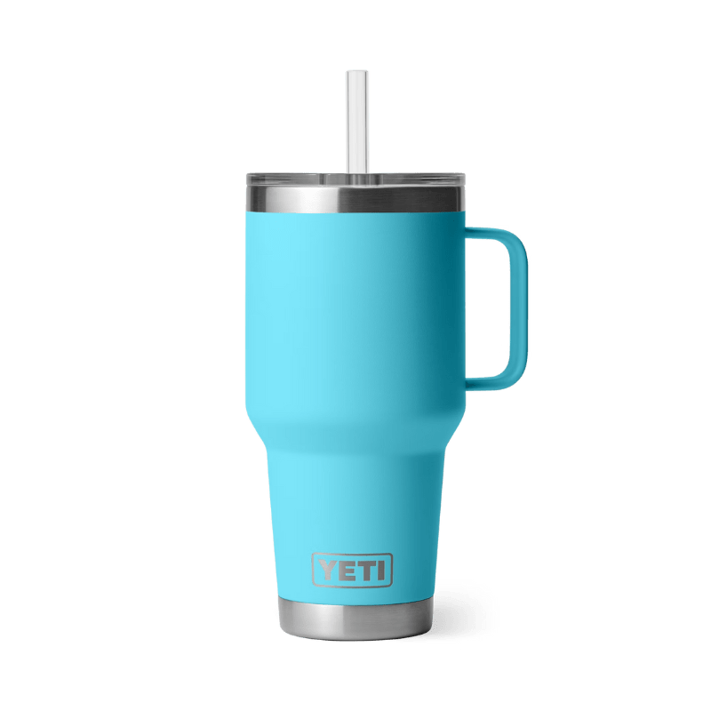 YETI Drinkware Yeti Rambler 35 oz Reef Blue Limited Edition Straw Mug