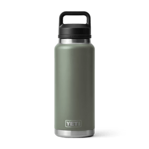 YETI Drinkware Yeti Rambler 36 oz Limited Edition Camp Green Chug Cap Water Bottle