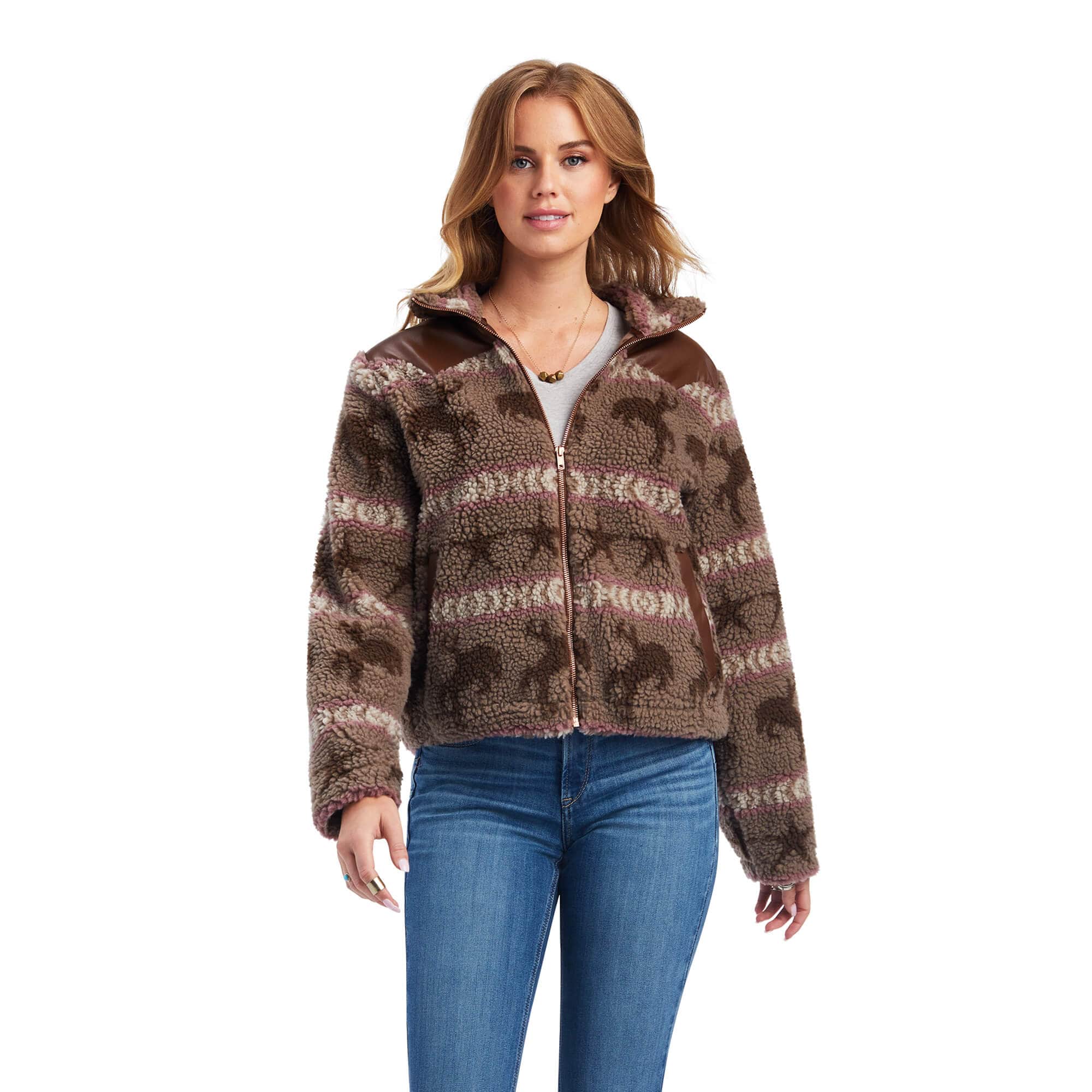 Ariat Women's Bandit Sherpa Fleece Jacket 10041667 – Russell's