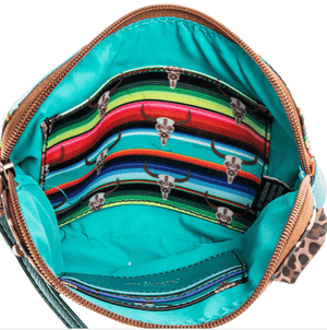 Catchfly Accessories Catchfly Women's Serape and Cheetah Print Essential Accessory Pouch 2173526