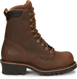 Chippewa Boots Chippewa Men's Valdor 8" Waterproof Composite Toe Logger Work Boots 73236