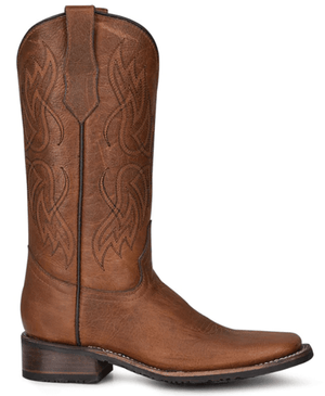CIRCLE G BOOTS Boots Circle G Women's Honey Tan Embroidered Leather Western Boots L5827